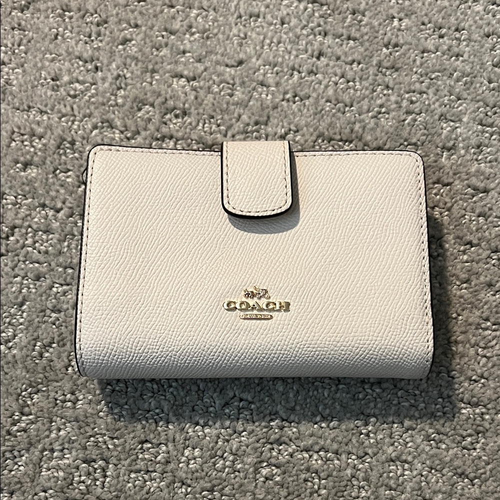 Coach Ivory Leather Wallet